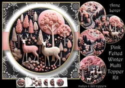 Pink Felted Winter Multi Topper Kit