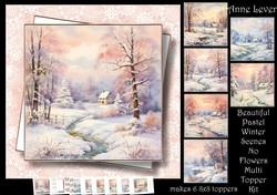Beautiful Pastel Winter Scenes - no flowers (request)