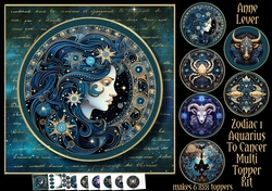 Zodiac 1 - Aquarius To Cancer - Multi Topper Kit
