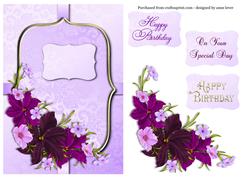 Luxurious Purple Floral