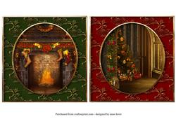 Vintage Christmas Living Room Toppers