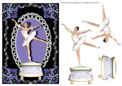 Ballerina Music Box Silver & Lilac