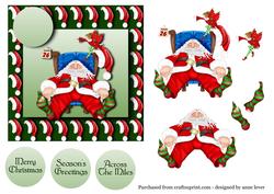 Santa - the Day After + Decoupage