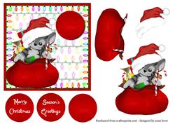 Cute Christmas Kitten