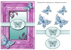 Purple & Blue Butterfly Flutters