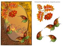 Autumn Leaves, Berries & Butterflies
