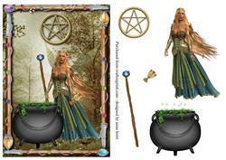 Wiccan Fairy + Decoupage