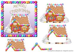 Gingerbread House Merry Christmas