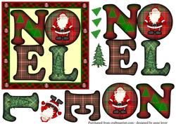 Noel - Square Topper + Decoupage