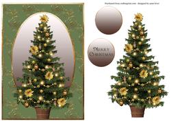 Golden Christmas Tree