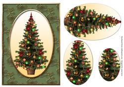 Traditional Christmas Tree Stacker - Green