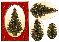 Traditional Christmas Tree Stacker - Red