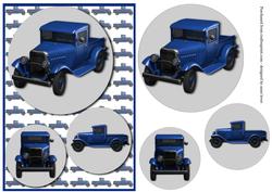 Blue Pickup Quick Card + Easy Layers