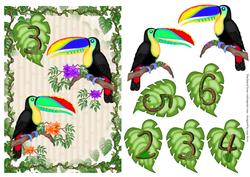 Toucan Jungle Age Topper 2 3 4 5 6