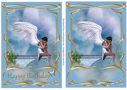 Waiting Angel Toppers - Birthday & Blank