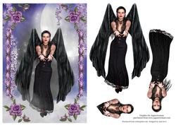 Feather Winged Faery & Heritage Roses