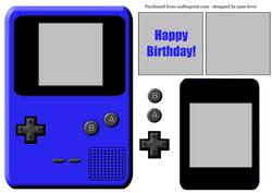 Retro Games Console - Blue