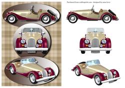 Classic Car - Morgan + Decoupage