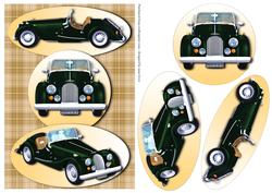 Classic Car - Morgan Racing Green + Easy Layers