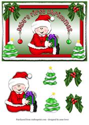 Baby's First Christmas + Decoupage