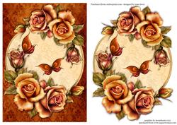 Beautiful Fall Fantasy Roses & Butterflies