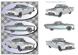 Classic Car T-bird - Silver