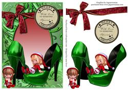 Christmas Shoes & Shimmering Frame