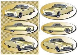 Classic Car T-bird Gold Easy Layers