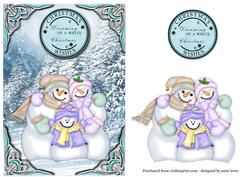 Snowman Family - Dreaming of a White Christmas