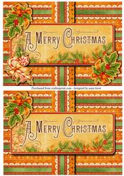2 Vintage a Merry Christmas Quick Card Fronts