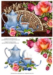 Tea Time with Fan & Romantica Roses