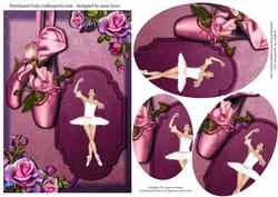 Beautiful Ballet & Romantica Roses Oval Pyramid