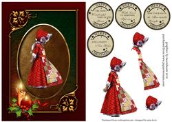 'holly Bonnet' Christmas Topper