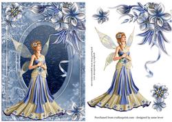 Winter Fairy Queen + Decoupage