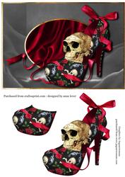 Gothic Diva Shoe & Skull - Guns 'n' Roses