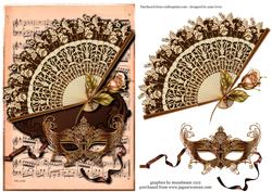 Sheet Music, Fan & Masque