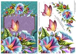 Luscious Morning Glory + Decoupage