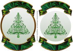 Christmas Tree in Fancy Frame Topper