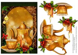 Golden Christmas Tea Time