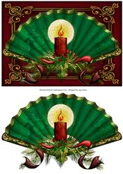 Christmas Candle & Fan