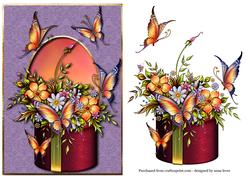 Gift Box Full of Flowers & Flutters