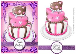 Happy Birthday - Pink Birthday Cake