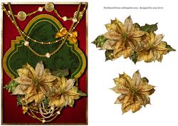 Golden Poinsettia Christmas