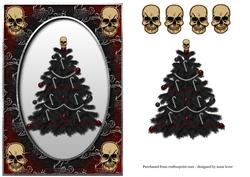 Black Gothic Christmas Tree