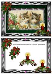 Vintage Christmas Kittens