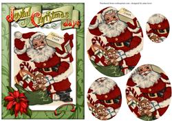 Joyful Christmas Days Oval Pyramid