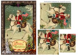 Vintage American Christmas Pyramid Topper