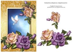Beautiful Heritage Roses & Dove + Decoupage