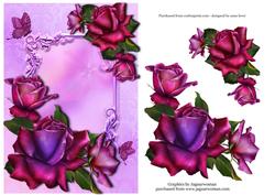 Beautiful Twilight Roses & Butterflies