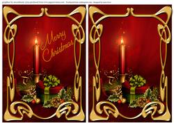 Fabulous Art Nouveau Christmas Quick Cards